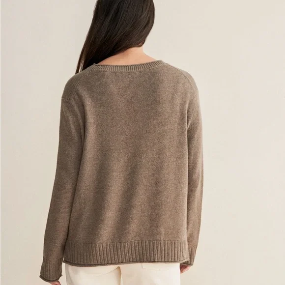 Jenni Kayne Everyday Sweater Soft Cozy Brown - Picture 5 of 14